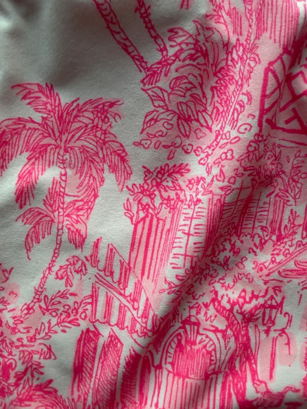 Lily Pulitzer Luxletic Backcourt Printed Shorts Pink White sz M - Picture 3 of 6